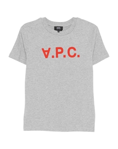 Футболка с логотипом, серый A.p.c.