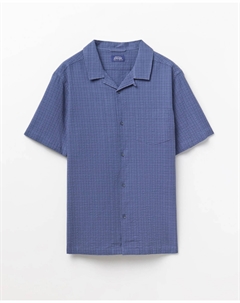 Клетчатая рубашка из ситца, синий Сфера