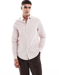 Классическая клетчатая рубашка розового цвета Asos design