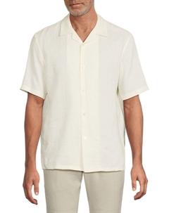 Льняная рубашка Daze Camp, слоновая кость Theory