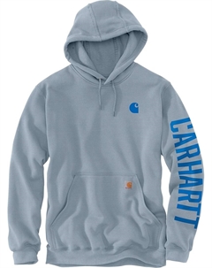 Худи Rain Defender Loose Fit Midweight C Graphic Hoodie, светло-синий Carhartt
