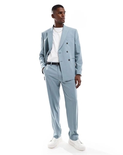 Прямые брюки светло-голубого цвета Asos design