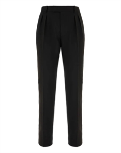 Брюки со складками спереди, черный Alexander mcqueen