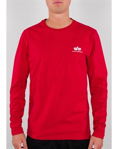 Лонгслив Back Print Heavy Longsleeve Shirt, красный/белый Alpha industries