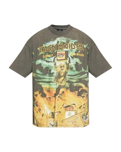 Футболка с графическим принтом X Iron Maiden Steed, зеленый Represent