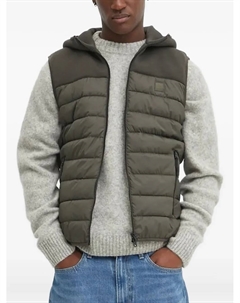 Стеганый жилет с капюшоном, зеленый Marc o'polo