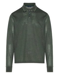 Рубашка-поло с длинными рукавами, зеленый Paul & shark