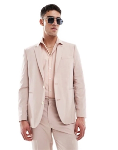 Пиджак обычного цвета пыльно-розового цвета Asos design