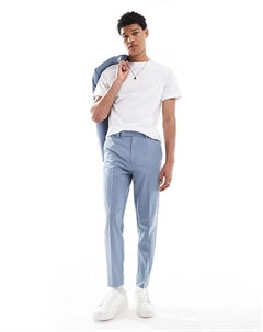 Зауженные брюки светло-голубого цвета Asos design