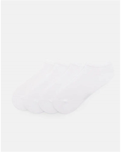 4 Пары коротких белых носков белого цвета Pull & bear