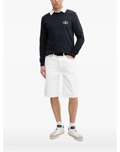 Толстовка с круглым вырезом и логотипом, черный Liu jo