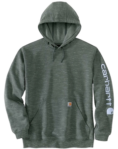 Худи Midweight Sleeve Logo Hoodie, цвет Grey/Blue Carhartt