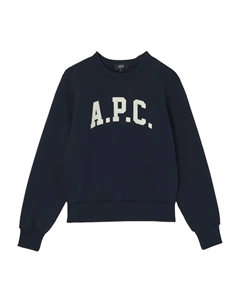 Толстовка с круглым вырезом и логотипом, черный A.p.c.