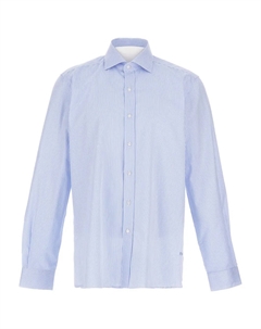 Полосатая рубашка с длинными рукавами, синий Fay