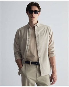 Рубашка из стираного хлопка, бежевый Сфера