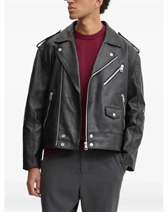 Свитер с круглым вырезом и логотипом, красный Hugo