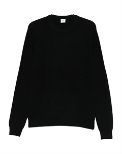 Ребристый свитер с круглым вырезом, черный Aspesi