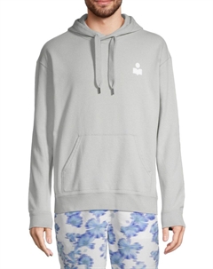 Толстовка с капюшоном Malek Logo из хлопковой смеси, цвет Light Ecru Isabel marant