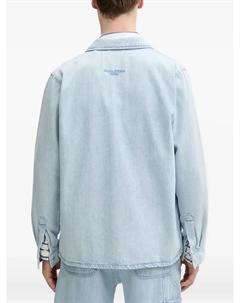 Джинсовая рубашка с вышитым логотипом, синий Marc o'polo