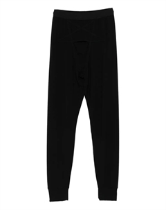 Термолеггинсы с пентаграммным стежкам, черный Rick owens