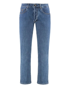 Джинсы с пятью карманами, синий Moorer