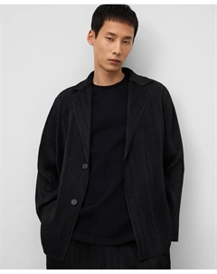 Мужской блейзер из креповой ткани на пуговицах, черный Adolfo dominguez