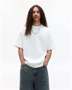 Базовая толстовка с короткими рукавами цвета «кремовый» Pull & bear