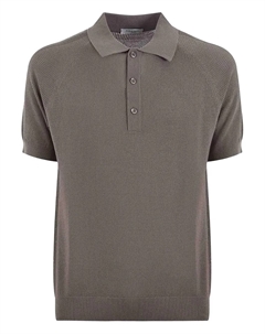 Текстурированная рубашка-поло с рукавами реглан, серый Paolo pecora