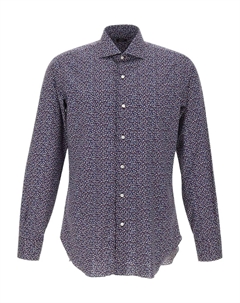 Рубашка с микроузором, синий Barba