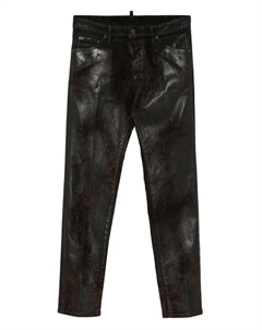 Брюки с металлическим эффектом, коричневый Dsquared2