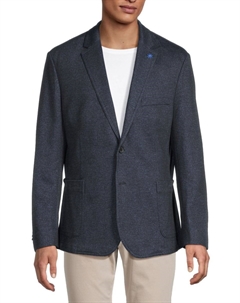 Современный блейзер с отворотом и острым лацканом, синий C-lab nyc