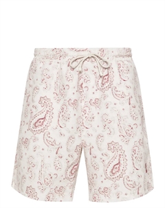 Плавки-шорты с принтом пейсли, нейтральный Brunello cucinelli