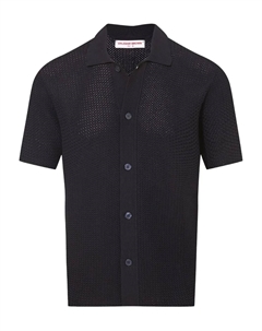 Вязаная крючком рубашка Тирнан, синий Orlebar brown