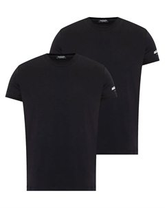 Футболка с логотипом (комплект из двух), черный Dsquared2