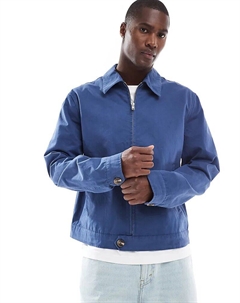 Рабочая куртка Харрингтон синего цвета Asos design