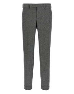 Брюки с манжетами в елочку, серый Pt torino