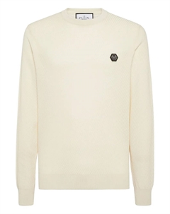 Пуловер с нашивкой-логотипом, нейтральный Philipp plein