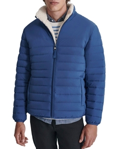 Куртка-пуховик из искусственной овчины, цвет Denim Blue Dkny