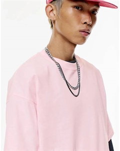 Футболка Stwd «Скрыт от радаров» розового цвета Pull & bear