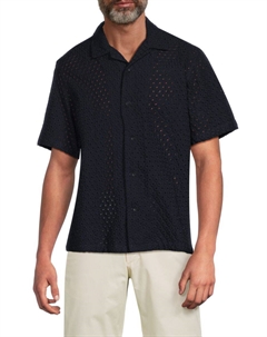 Рубашка Avery с коротким рукавом, цвет Navy Blue Rag & bone