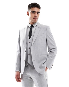 Тонкий пиджак серого цвета Asos design