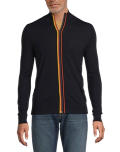 Кардиган из мериносовой шерсти, цвет Navy Multi Paul smith