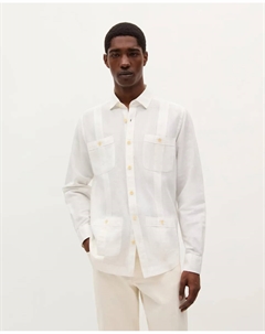 Мужская рубашка классического кроя с карманами, белый Scalpers