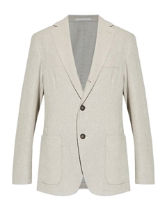 Блейзер с двумя пуговицами и накладными карманами, серый Eleventy