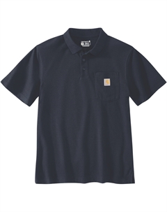 Футболка Loose Fit Short-Sleeve Pocket Polo Shirt, темно-синий Carhartt