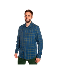 Мужская рубашка Zernez, темно-синий/зеленый Trangoworld