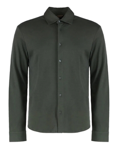Рубашка с длинными рукавами и застежкой на пуговицы, зеленый Moorer