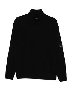 Свитер с высоким воротом и линзами, черный C.p. company