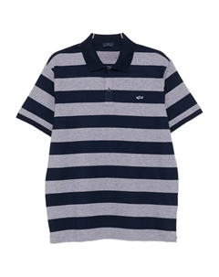 Полосатая рубашка-поло, синий Paul & shark