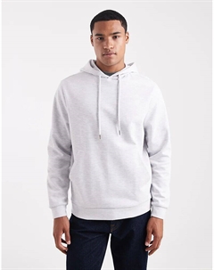 Толстовка с капюшоном серого цвета с мехом Asos design